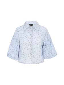 Блузка faina, цвет blue black