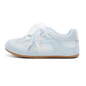 DEERWAY Увеличивающие рост, легкие, дышащие, нескользящие, низкие повседневные туфли, женские, светло-синие