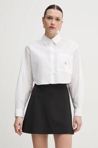Хлопковая рубашка Calvin Klein Jeans, белый
