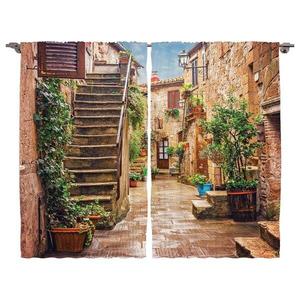 Штора twentyfour Italien II (2 шт), 175 см, разноцветный