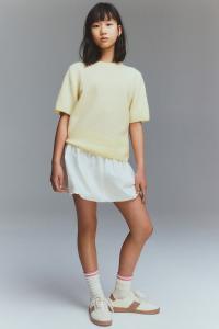 Рубашка из тонкого трикотажа с начесом H&M, желтый