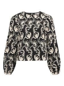 Рубашка с длинным рукавом Object, черный