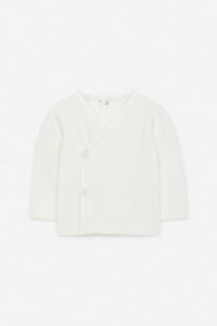 Мягкий хлопковый кардиган для новорожденных Arket, белый