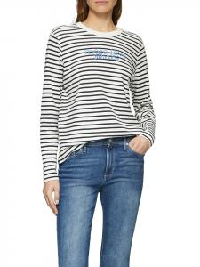 Лонгслив s.Oliver, белый/темно-синий