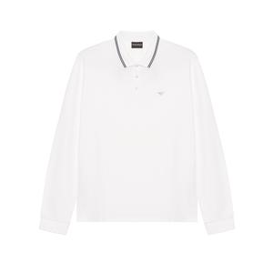 Футболка поло мужская белая EMPORIO ARMANI