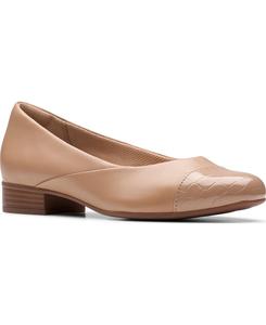 Женские балетки-слипоны Juliet Rise Clarks, Warm Beige Leather