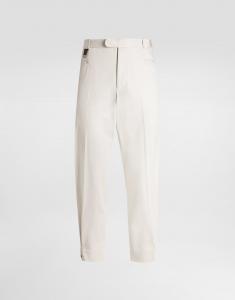 Габардиновые брюки Dolce & Gabbana, бежевый