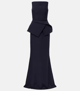 Креповое платье с поясом Safiyaa, Midnight Navy