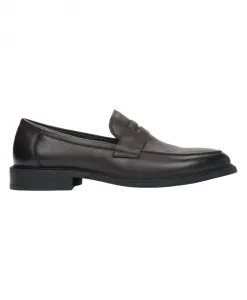 Мужские темные лоферы из натуральной кожи Estro, коричневый