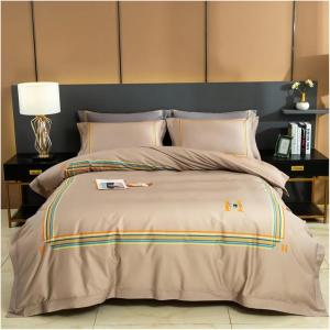 IBDRYKK Комплект постельного белья с роскошной вышивкой из египетского хлопка 1000TC