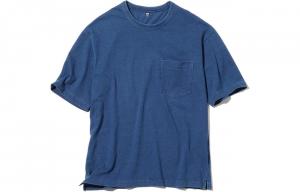 Футболка унисекс королевского синего цвета Uniqlo, синий