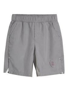 Brunello Cucinelli Kids шорты-бермуды с нашивкой-логотипом, серый