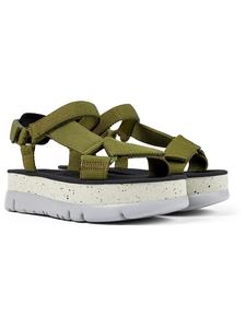 Сандалии на плоской подошве Camper, хаки