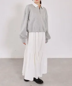 Комплект из толстовки с застежкой-молнией до середины груди и платья-комбинации Archives, цвет Gray