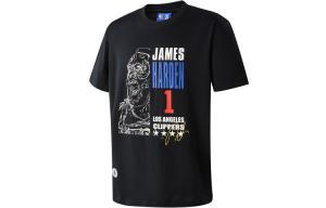 Футболка унисекс черная с номерами игроков NBA