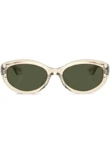 Солнцезащитные очки в прозрачной оправе Oliver Peoples, желтый