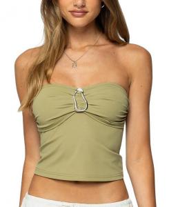 Блузка-топ Bex Abstract Ring Tube Edikted, зеленый