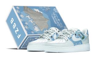 Nike Air Force 1 Box Thermal Coverage низкие скейтборд обувь мужские blue