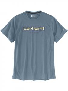 CARHARTT Логотип футболки синего цвета