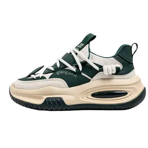 Низкие массивные кроссовки мужские TAFN, Beige Green