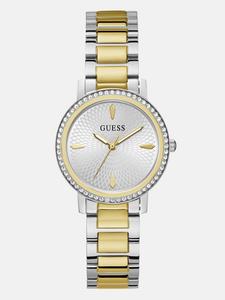 Многотональные аналоговые часы Guess Factory, серебряный/золотой