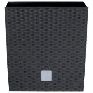 Цветочный горшок Prosperplast «Rato low», ШxГxВ: 32x32x32,5 см, антрацит