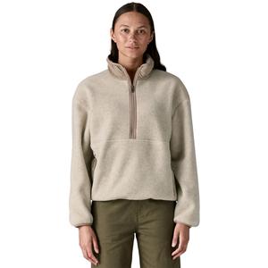 Женский флисовый пуловер Synchilla Marsupial Patagonia, Oatmeal Heather/Seabird