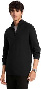 Michael Kors мужской свитер Mouline с застежкой на четверть, Black