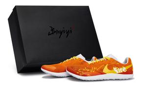 Nike Кроссовки Zoom Rival Waffle 6 с антискользящим покрытием, износостойкие, унисекс, белые, оранжевые, желтые