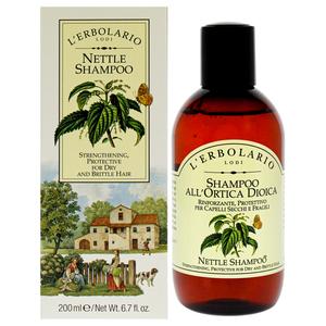 Шампунь «Крапива» от Lerbolario, унисекс, 190 мл, прозрачный