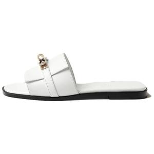 Шлепанцы женские Hermès Giulia, белый