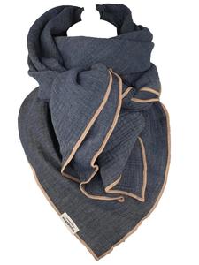 Шарф wundabaa Musselin, темно-синий