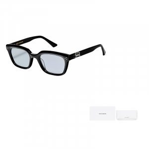 Gentle Monster Солнцезащитные очки в прямоугольной оправе с пластинчатым каркасом, унисекс, черные