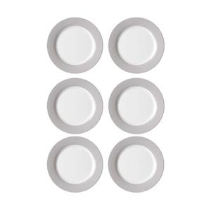 Тарелка для завтрака Десертная тарелка Doppio ø 20 см, набор из 6 шт. Ritzenhoff & Breker, серый