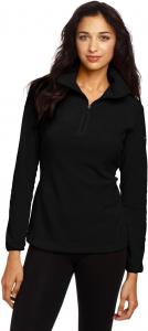 Columbia Women's Arctic Air Fleece 1/2 Zip Pullover Sweatshirt, Black