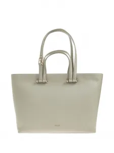 Сумка-тоут Duetto из кожи Furla, серый