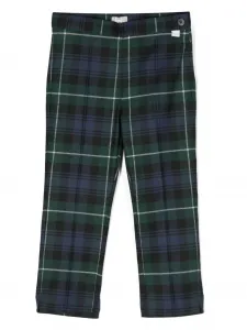 Прямые брюки в клетку тартан Il Gufo, синий