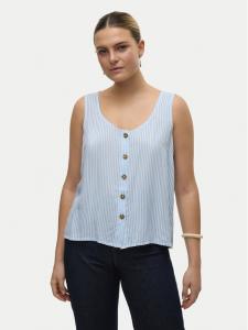 Топ standard fit Bumpy 10325830 Vero Moda, голубой