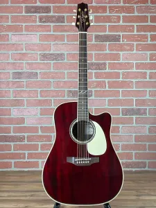 Акустико-электрогитара Takamine JJ325SRC John Jorgenson Signature - Глянцевый красный оттенок