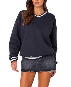 Толстовка оверсайз с V-образным вырезом Edikted Caryn, синий