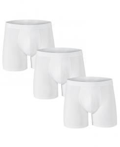 Мужские трусы-боксеры, 3 комплекта нижнего белья, дышащие удобные плавки Alpine Swiss, белый