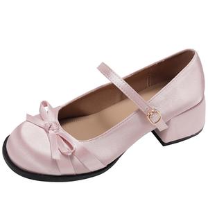 TAFN Туфли Mary Jane для женщин серебристый/розовый/экрю