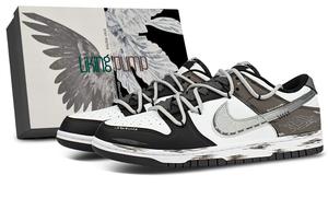 Nike Кроссовки для скейтбординга Dunk Cushioning низкие Unisex черные серые