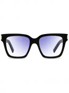 Солнцезащитные очки в квадратной оправе Saint Laurent Eyewear, черный