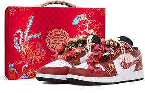 Air 1 легкие увеличивающие рост низкие винтажные баскетбольные кроссовки мужские свадебные red Jordan, Wedding красный