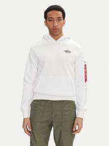 Толстовка обычного кроя Signature Back Print 148341 Alpha Industries, белый