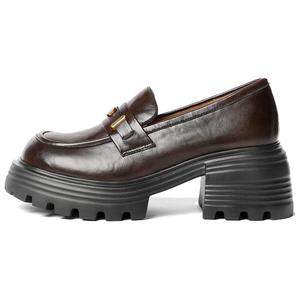 Senda Коричневые лоферы женские, цвет Brown