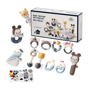 Детская игрушка, погремушки для успокоения малыша, бокс для новорожденного, бокс на первый месяц, развивающие игрушки на день рождения Disney