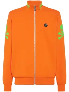 Толстовка на молнии с вышивкой Philipp Plein, оранжевый