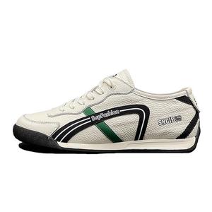 Нескользящие, износостойкие, дышащие, легкие, низкие повседневные туфли для мужчин SENJIALUO, White Black